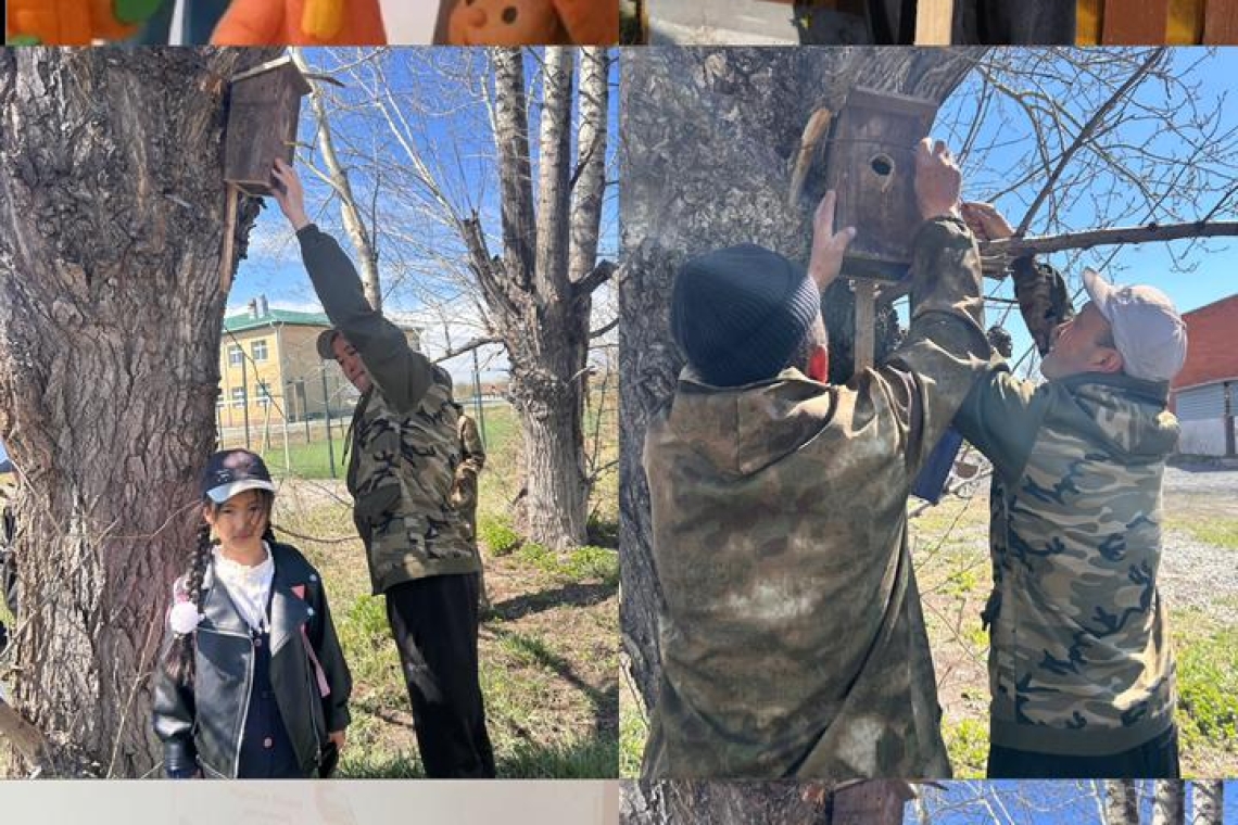  2 “ А” сынып оқушылары «Құстар – біздің досымыз» тақырыбында шағын акцияға белсенді қатысты